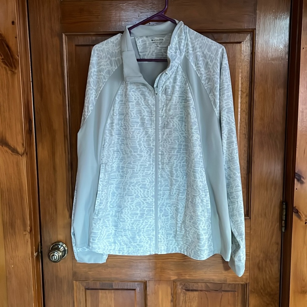 Athleta Gray Run With It Jacket Size 2X